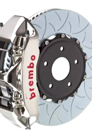 Brembo 05-09 Corvette Z51 Front GTR BBK 6 Piston Billet 350x34 2pc Rotor Slotted Type3- Nickel Fast Shipping