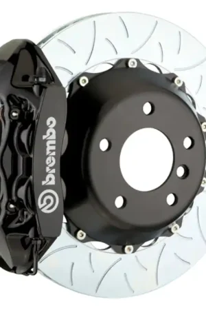 Brembo 15-18 M3 (CC Brake Eqpt) Rr GT BBK 4Pis Cast 380x28 2pc Rotor Slotted Type3-Black Popular