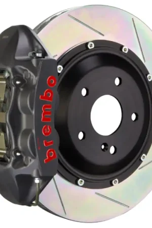Popular Brembo 97-04 986 Boxster Rear GTS BBK 4 Piston Cast 345x28 2pc Rotor Slotted Type-1-Black HA