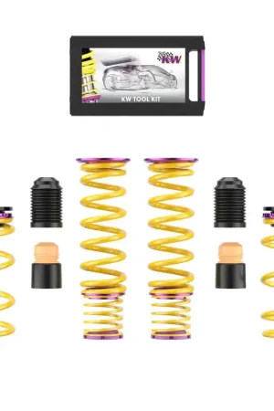 KW 2020+ Chevrolet Corvette C8 (w/ Electronic Dampers & OE Noselift) Height Adjustable Spring Kit Low Price