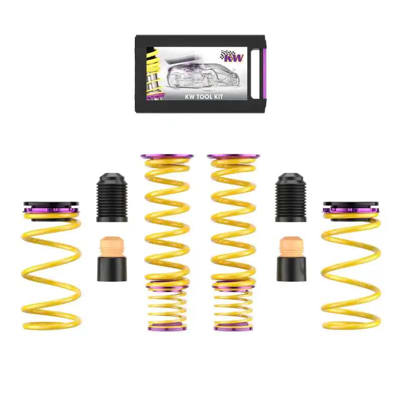 KW 2020+ Chevrolet Corvette C8 (w/ Electronic Dampers & OE Noselift) Height Adjustable Spring Kit Low Price