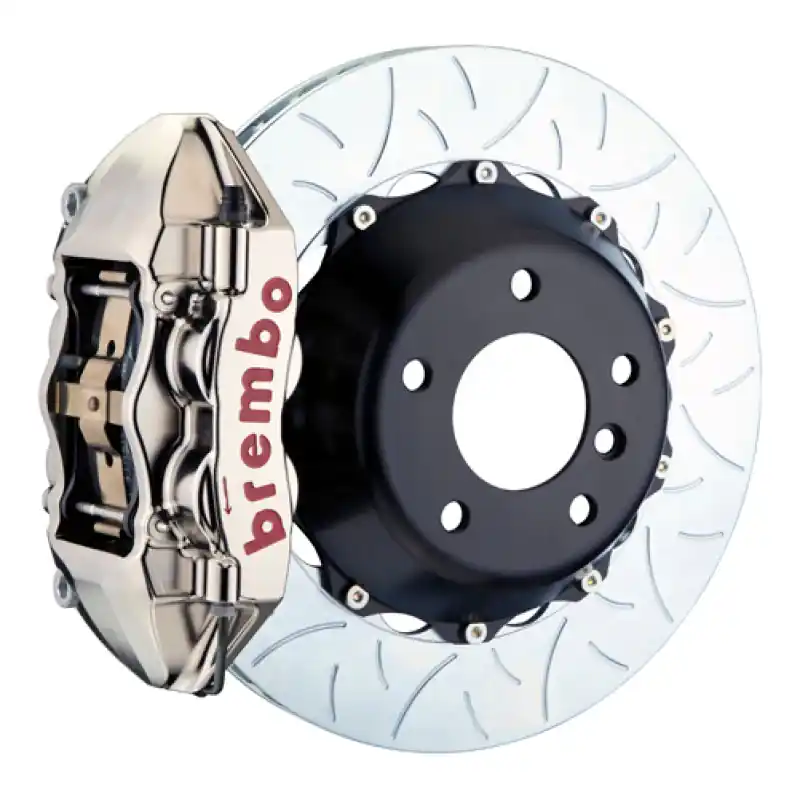 Best Price Brembo 22+ GR86 Rear GTR BBK 4 Piston Billet 345x28 2pc Rotor Slotted Type3-Nickel