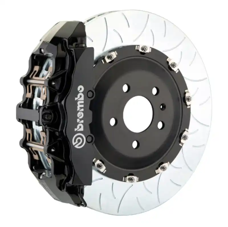Brembo 21+ F150 (Excl. Raptor) Front GT BBK 6 Piston Cast 2pc 380x34 2pc Rotor Slotted Type3-Black Direct From Manufacturer