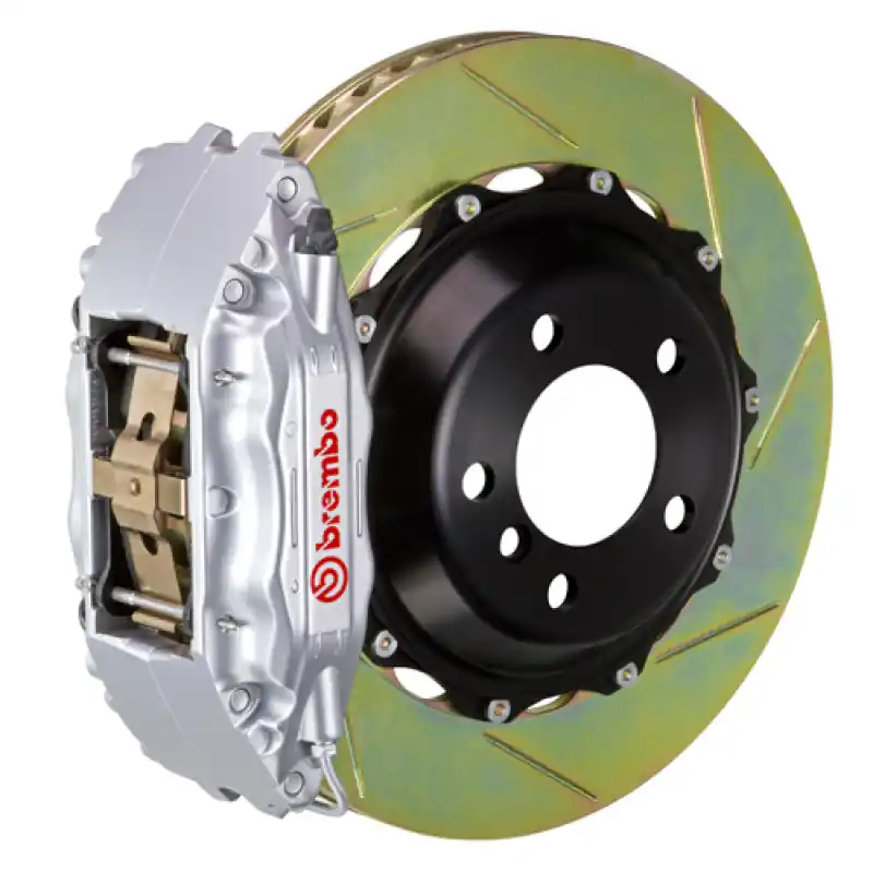 Brembo 91-94 964 Turbo/3.6 Turbo Front GT BBK 6 Piston Cast 355x32 2pc Rotor Slotted Type1-Silver Best Seller