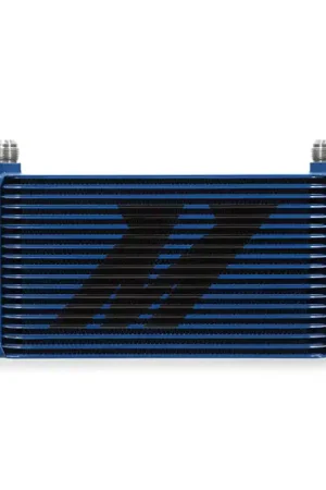 Premium Mishimoto Universal 19 Row Oil Cooler - Blue