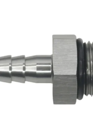 DeatschWerks 8AN ORB Male to 5/16in Male Triple Barb Fitting (Incl O-Ring) - Anodized DW Titanium Mega Sale