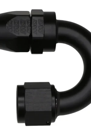 DeatschWerks 10AN Female Flare Swivel 180-Degree Hose End CPE - Anodized Matte Black Worldwide Shipping