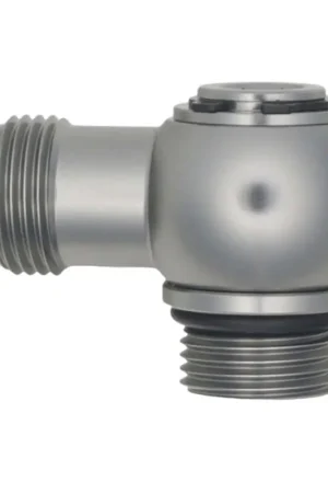 Grab Now DeatschWerks 8AN ORB Male to 8AN Male Flare Low Profile 90-Degree Swivel - Anodized DW Titanium