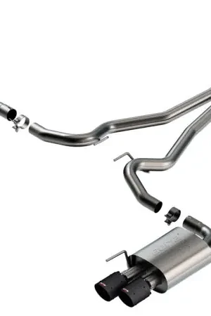 Instant Buy Borla 2024 Ford Mustang 2.3L Ecoboost ATAK Catback Exhaust CF BA w/ Quad Tips - Non-Active