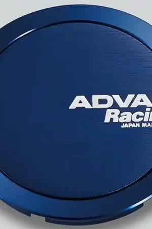 Order Now Advan 63mm Full Flat Centercap - Blue Anodized