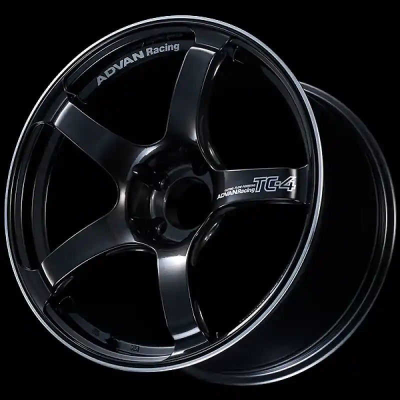 One Day Deal Advan TC4 18x8.5 +45 5-100 Racing Black GunMetallic & Ring Wheel