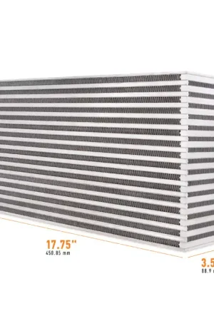 Shop Now Mishimoto Universal Air-to-Air Intercooler Core - 17.75in / 9.85in / 3.5in