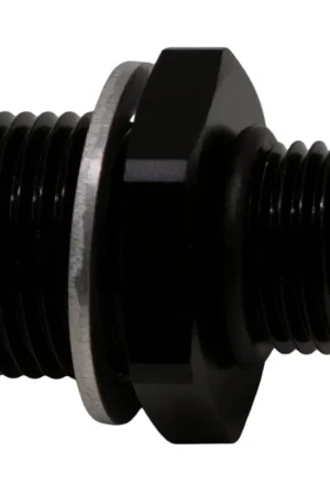 DeatschWerks 6AN ORB Male to M18 X 1.5 Metric Male (Incl O-Ring and Washer) - Anodized Matte Black Limited Time