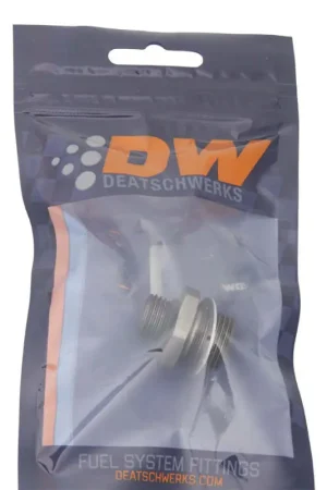 Direct From Factory DeatschWerks 6AN ORB Male To 18 X 1.5 Metric Male (Incl O-Ring and Crush Washer)