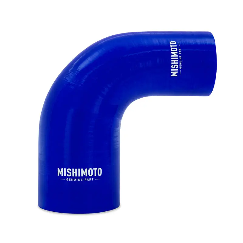 Express Delivery Mishimoto Silicone Reducer Coupler 90 Degree 2.5in to 4in - Blue