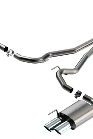 Borla 2024 Ford Mustang Ecoboost 2.3L Cat-Back Exhaust System S-Type w/ Quad Tip - Non-Active Final Sale
