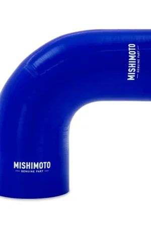 Mishimoto Silicone Reducer Coupler 90 Degree 3in to 4in - Blue Modern