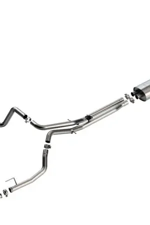 Borla 24-25 Chevy Silverado 1500 (6.2L V8) S-Type Cat Back - 3.5in Black Chrome Tips Save Now