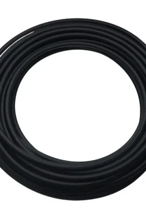 DeatschWerks 8AN Black Nylon Braided CPE Hose - 50ft Final Sale