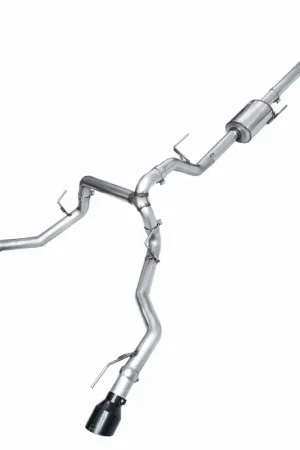 AWE Tuning 2021+ Ford F-150 Tremor (w/ Bumper Cutouts) 0FG Resonated Catback - Diamond Black Tips Hassle-Free Returns