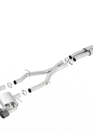 Borla 16-17 Chevy Camaro 6.2L 4in Dual Carbon Fiber Tips Dual Split Exit S-Type Catback Exhaust In Demand