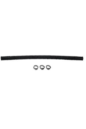 Deatschwerks Convoluted Tubing 250mm Length x 8mm ID Side 1 x 8mm ID Side 2 - Black Same Day Shipping