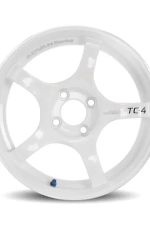 Advan TC4 18x9.5 +38 5-120 Racing White Wheel Authentic