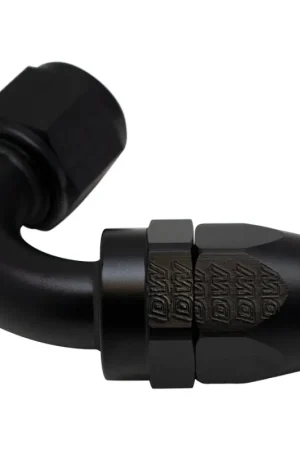 Affordable DeatschWerks 10AN Female Flare Swivel 120-Degree Hose End PTFE - Anodized Matte Black