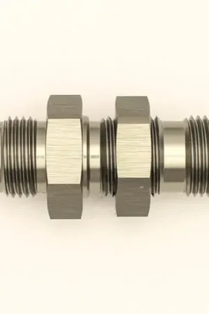 DeatschWerks 8AN Male Flare To 8AN Male Flare Bulkhead Adapter (Incl. Nut) Worldwide Shipping