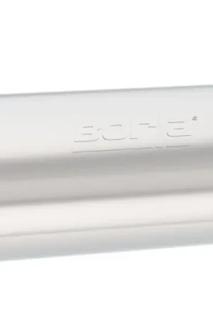 Borla Transverse Flow Notched Muffler - Oval Single Inlet/Dual Outlet 2.5in 19in x 10.5in x 5.5in Hassle-Free Returns