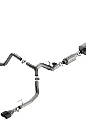 Fast Shipping Borla 2024 Chevy Silverado 1500 6.2L V8 S-Type Catback Exhaust w/ Simulator - CF Black Anodized