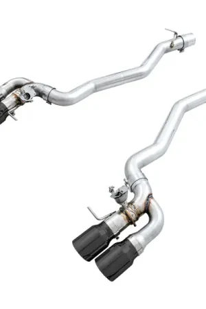 Markdown AWE Tuning 18-19 BMW M5 (F90) 4.4T AWD SwitchPath Axle-back Exhaust - Diamond Black Tips