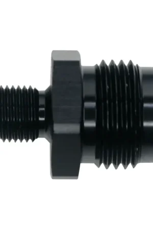 DeatschWerks 8AN Male Flare to M10 X 1.0 Male Metric - Anodized Matte Black Original