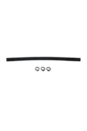 Deatschwerks Convoluted Tubing 230mm Length x 8mm ID Side 1 x 10mm ID Side 2 - Black Seasonal Sale