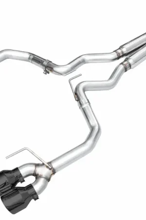 Best Choice AWE 2024 Ford Mustang Dark Horse S650 RWD Track Edition Catback Exhaust w/ Quad Diamond Black Tips