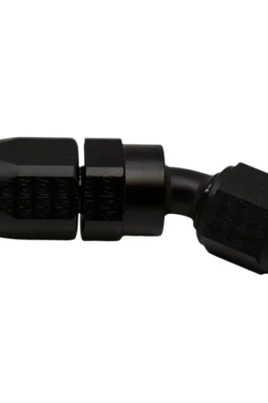 Trending DeatschWerks 6 AN Female Flare Swivel 30-Degree Hose End CPE - Anodized Matte Black