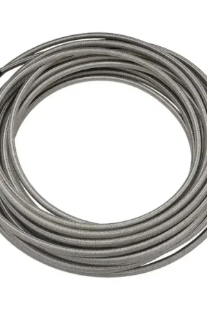 DeatschWerks 10AN Stainless Steel Double Braided CPE Hose - 50ft Hassle-Free Returns