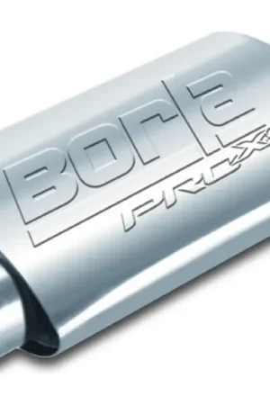 Borla Universal Center/Offset Oval 3in Tubing 14in x 4in x 9.5in PRO-XS Muffler Professional Grade