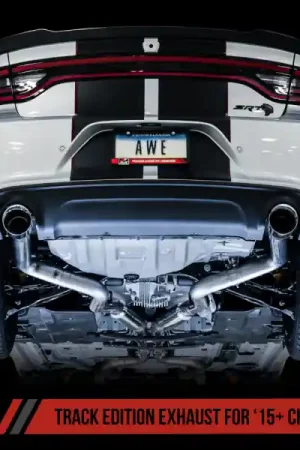 AWE Tuning 2015+ Dodge Charger 6.4L/6.2L Supercharged Track Edition Exhaust - Chrome Silver Tips Order Now