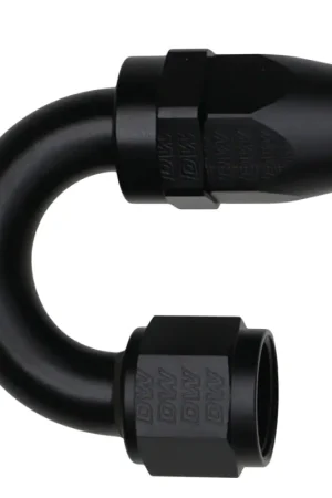 DeatschWerks 10AN Female Flare Swivel 180-Degree Hose End PTFE - Anodized Matte Black Big Sale